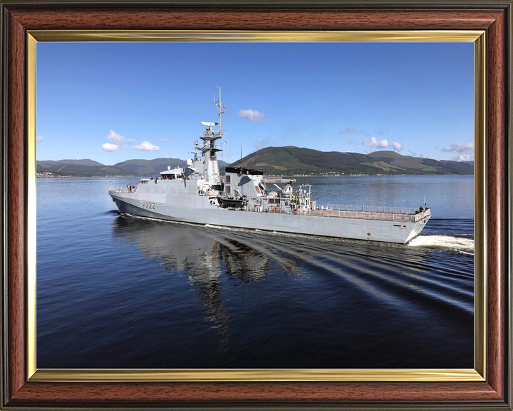 HMS Forth (P222) Royal Navy River Class Patrol Ship Port Side Reflections Photo Print Wall Art Decor - Posters, Prints, & Visual Artwork - by Hampshire Prints (image 9 of 9)
