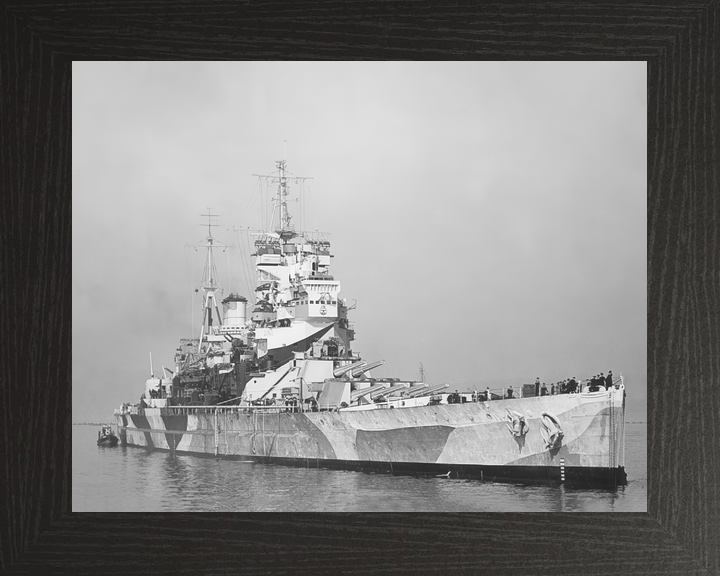 HMS Howe (32) Royal Navy King George V Class Battleship Starboard Bow View Photo Print Wall Art Decor - Posters, Prints, & Visual Artwork - by Hampshire Prints (image 3 of 9)