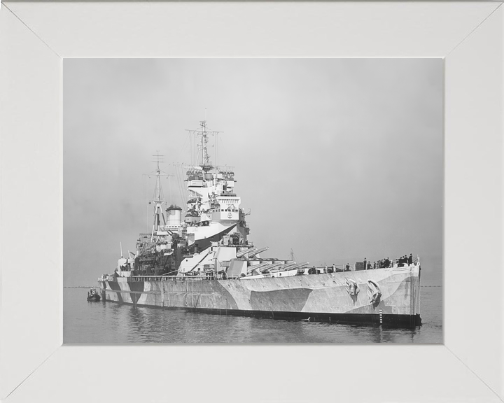 HMS Howe (32) Royal Navy King George V Class Battleship Starboard Bow View Photo Print Wall Art Decor - Posters, Prints, & Visual Artwork - by Hampshire Prints (image 5 of 9)