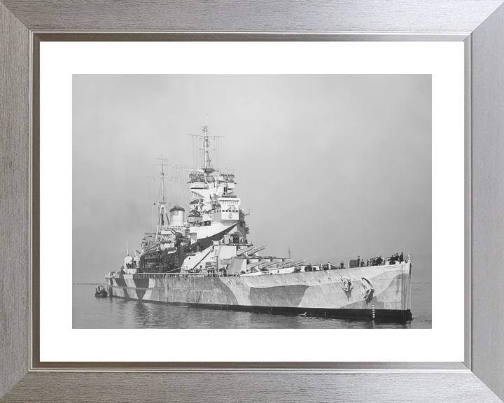 HMS Howe (32) Royal Navy King George V Class Battleship Starboard Bow View Photo Print Wall Art Decor - Posters, Prints, & Visual Artwork - by Hampshire Prints (image 6 of 9)