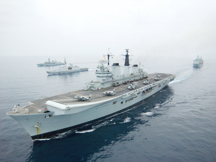 HMS Invincible R05 Invincible Class Aircraft Carrier March 2005 Photo Print - Posters, Prints, & Visual Artwork - by Hampshire Prints (image 1 of 9)