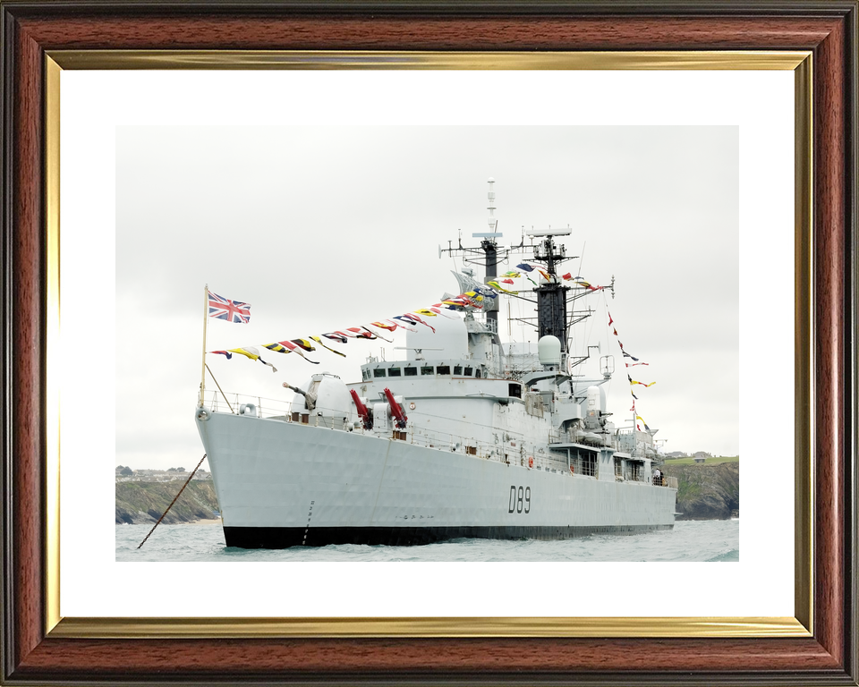 HMS Exeter (D89) Royal Navy Type 42 Destroyer Dress Ship Photo Print Wall Art Decor - Posters, Prints, & Visual Artwork - by Hampshire Prints (image 8 of 9)