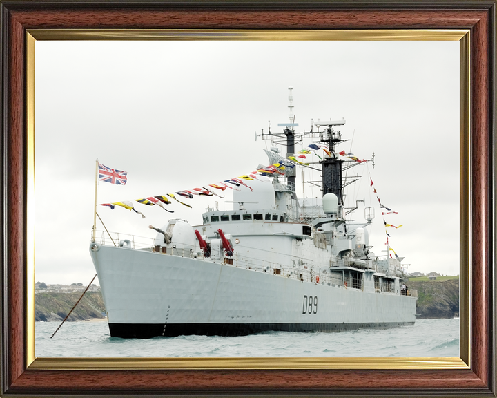 HMS Exeter (D89) Royal Navy Type 42 Destroyer Dress Ship Photo Print Wall Art Decor - Posters, Prints, & Visual Artwork - by Hampshire Prints (image 9 of 9)