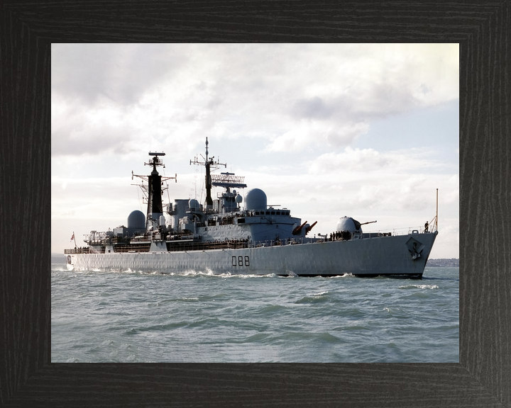 HMS Glasgow (D88) Royal Navy Type 42 Destroyer Entering Harbour Photo Print Wall Art Decor - Posters, Prints, & Visual Artwork - by Hampshire Prints (image 3 of 9)