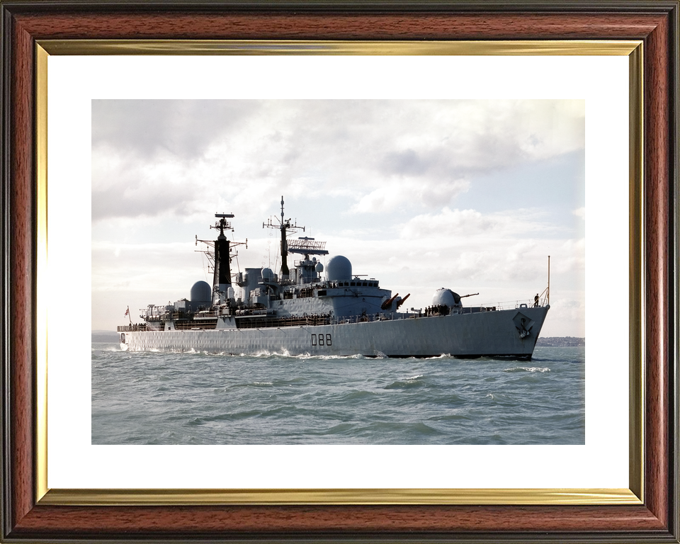 HMS Glasgow (D88) Royal Navy Type 42 Destroyer Entering Harbour Photo Print Wall Art Decor - Posters, Prints, & Visual Artwork - by Hampshire Prints (image 8 of 9)