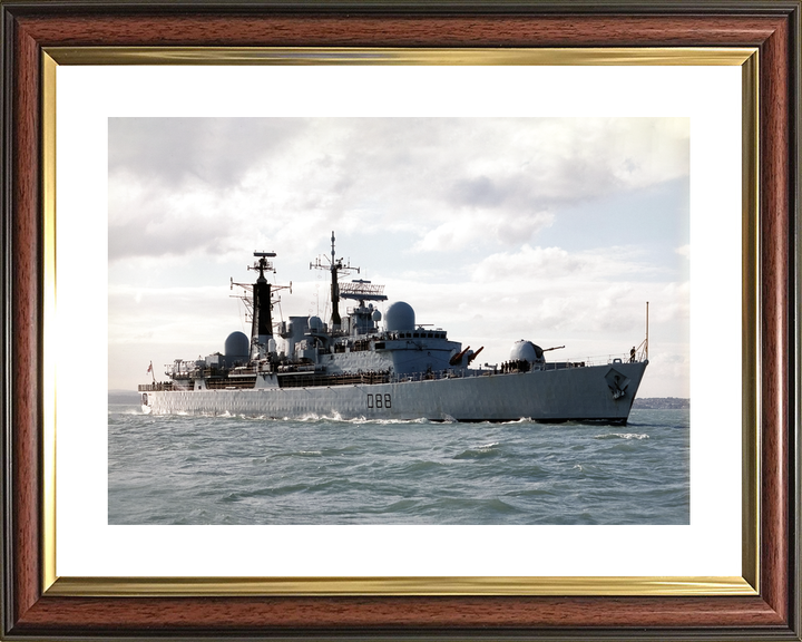 HMS Glasgow (D88) Royal Navy Type 42 Destroyer Entering Harbour Photo Print Wall Art Decor - Posters, Prints, & Visual Artwork - by Hampshire Prints (image 8 of 9)