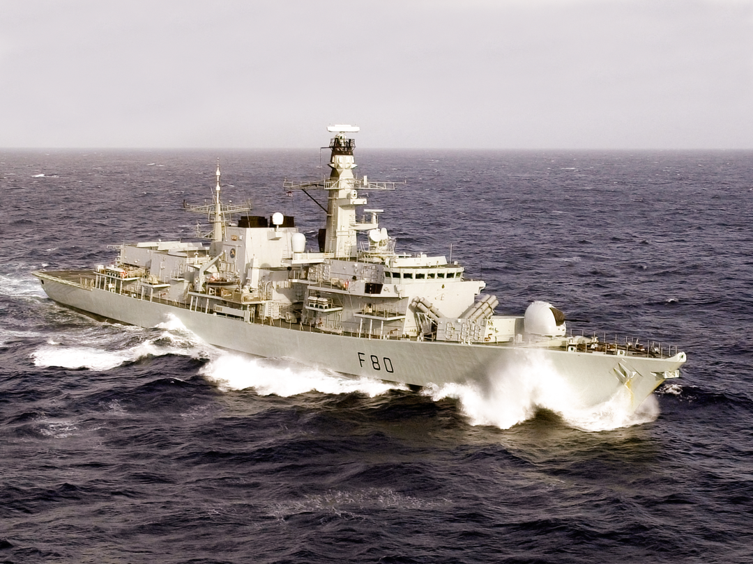 HMS Grafton (F80) Royal Navy Type 23 Frigate Underway Photo Print Wall Art Decor - Posters, Prints, & Visual Artwork - by Hampshire Prints (image 1 of 9)