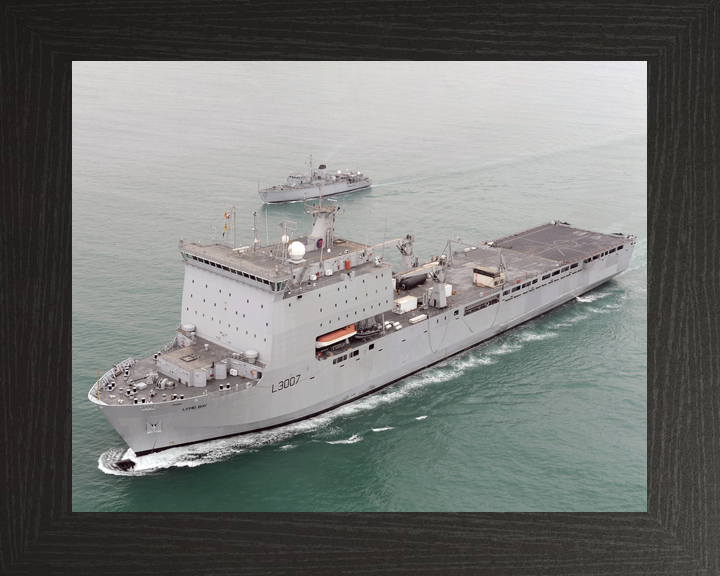 RFA Lyme Bay L3007 Bay Class Ship November 2009 High Port Bow View