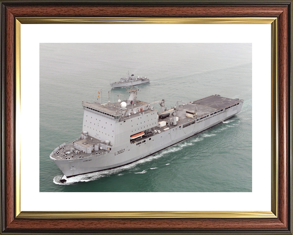 RFA Lyme Bay L3007 Bay Class Ship November 2009 High Port Bow View