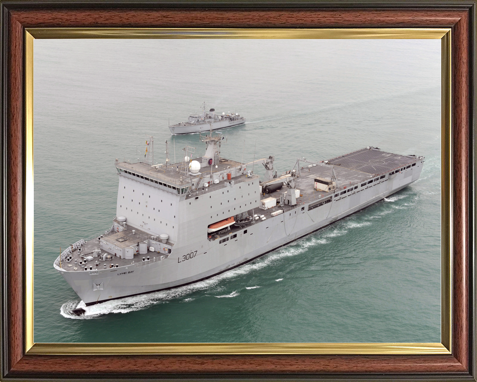 RFA Lyme Bay L3007 Bay Class Ship November 2009 High Port Bow View