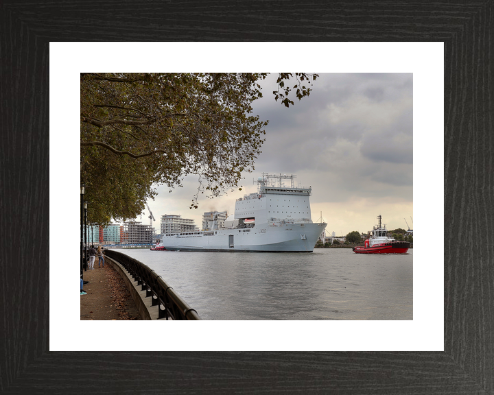 RFA Lyme Bay L3007 Bay Class Ship September 2019 Low Starboard Bow View