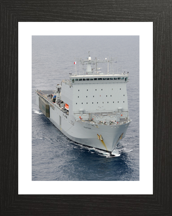 RFA Mounts Bay L3008 Bay Class Ship March 2016 High Starboard Bow View