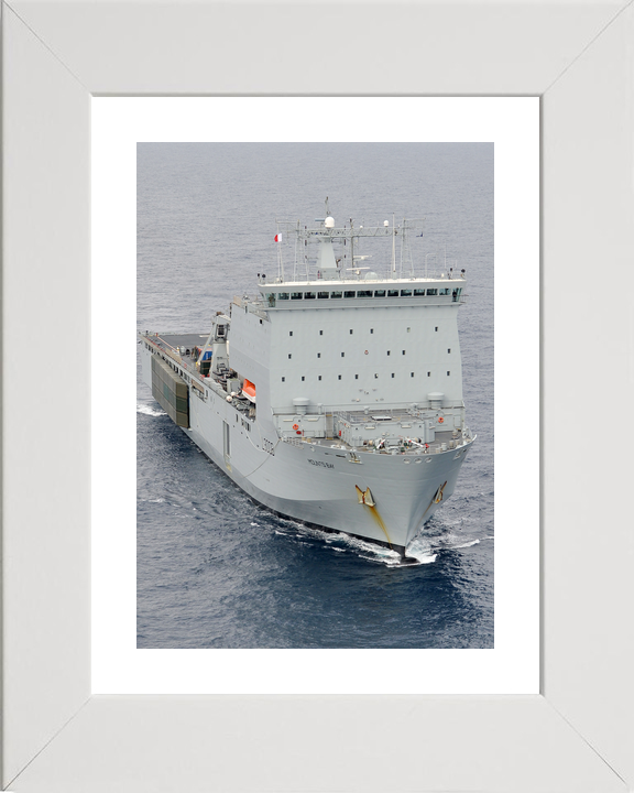 RFA Mounts Bay L3008 Bay Class Ship March 2016 High Starboard Bow View