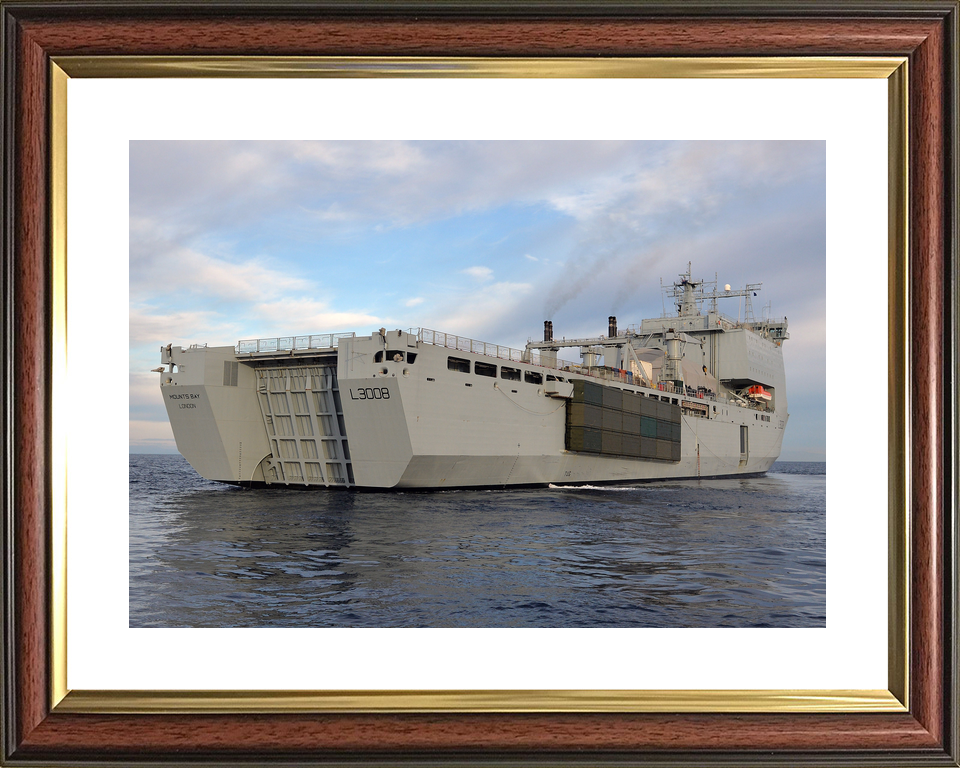 RFA Mounts Bay L3008 Bay Class Ship March 2016 Starboard Quarter View