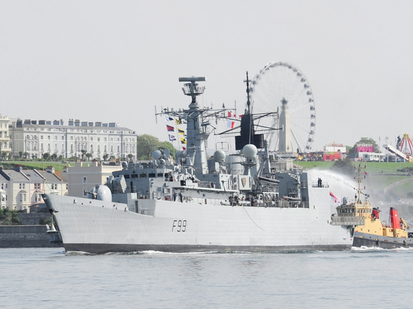 HMS Cornwall F99 Type 22 Frigate April 2011