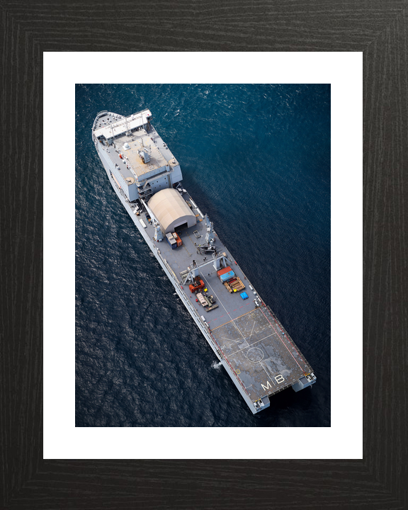 RFA Mounts Bay L3008 Bay Class Ship July 2018 From Above