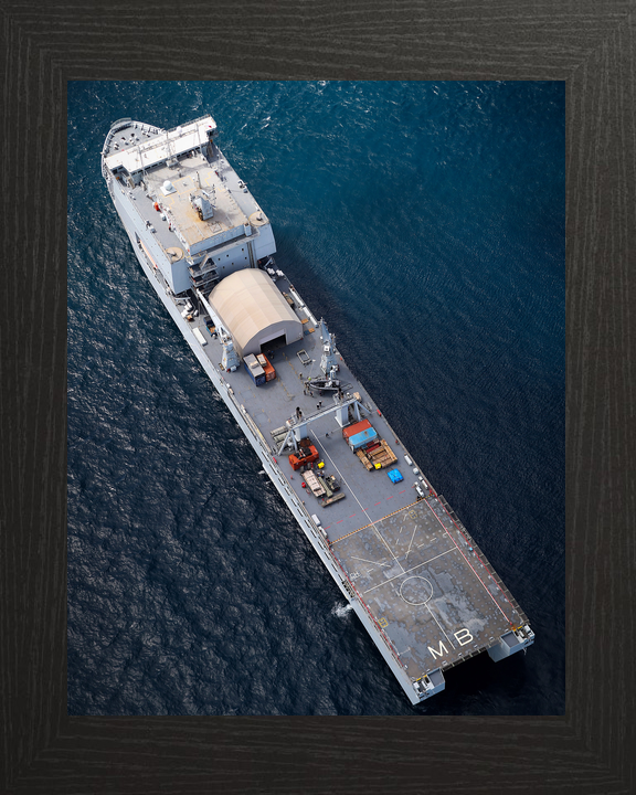 RFA Mounts Bay L3008 Bay Class Ship July 2018 From Above