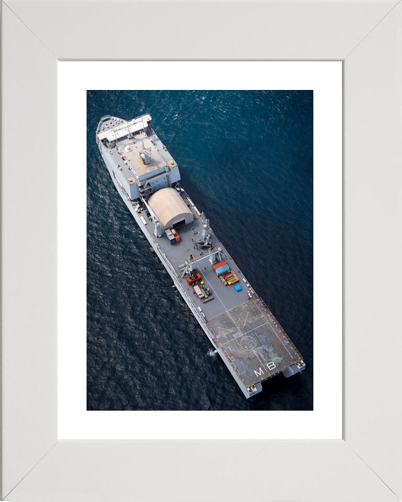 RFA Mounts Bay L3008 Bay Class Ship July 2018 From Above