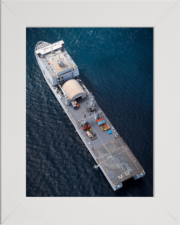 RFA Mounts Bay L3008 Bay Class Ship July 2018 From Above
