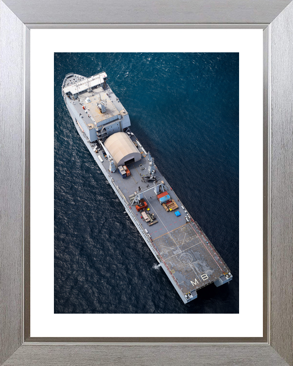 RFA Mounts Bay L3008 Bay Class Ship July 2018 From Above
