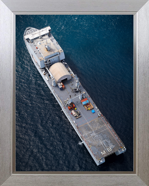 RFA Mounts Bay L3008 Bay Class Ship July 2018 From Above