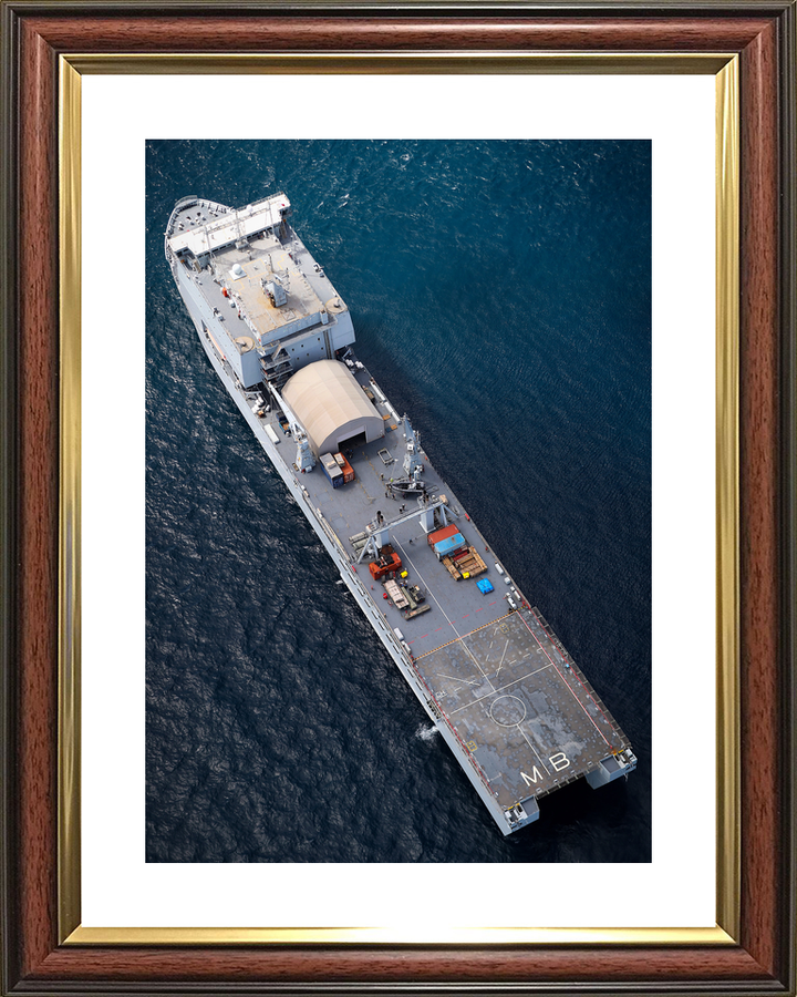 RFA Mounts Bay L3008 Bay Class Ship July 2018 From Above