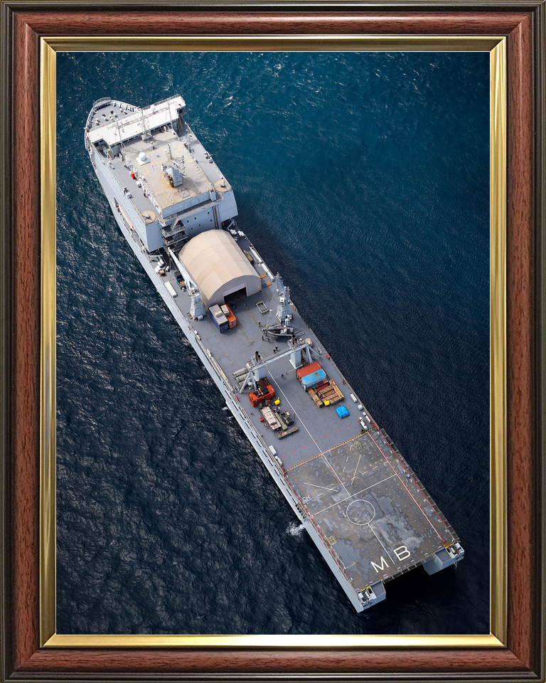 RFA Mounts Bay L3008 Bay Class Ship July 2018 From Above