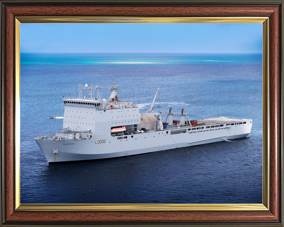 RFA Mounts Bay L3008 Bay Class Ship July 2018 Port View