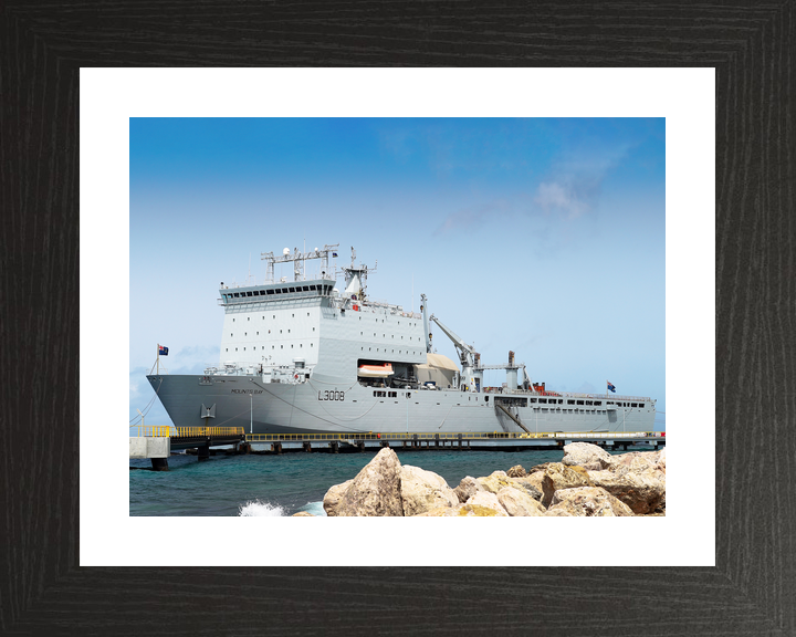 RFA Mounts Bay L3008 Bay Class Ship July 2018 In Harbour
