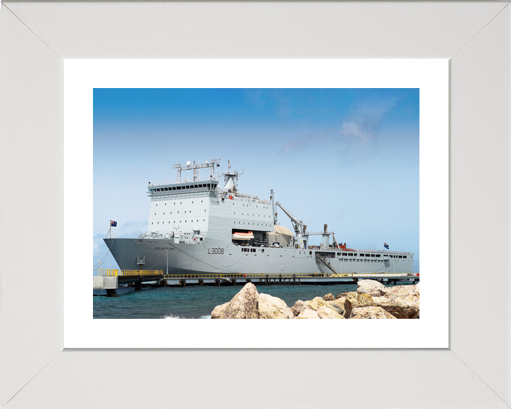 RFA Mounts Bay L3008 Bay Class Ship July 2018 In Harbour