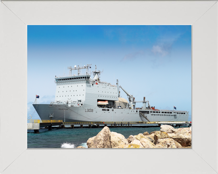 RFA Mounts Bay L3008 Bay Class Ship July 2018 In Harbour
