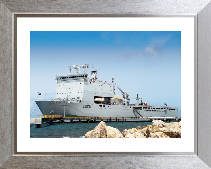 RFA Mounts Bay L3008 Bay Class Ship July 2018 In Harbour