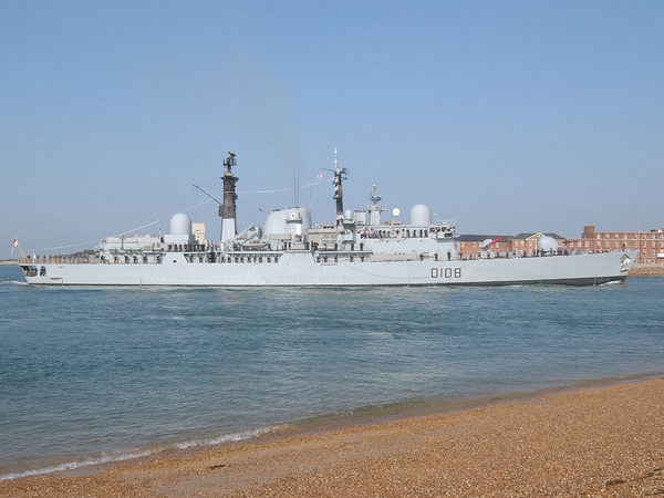 HMS Cardiff D108 Type 42 Destroyer 14 July 2005 Paying off