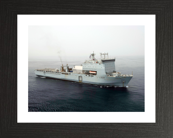 RFA Cardigan Bay L3009 Bay Class Ship High Starboard Bow View