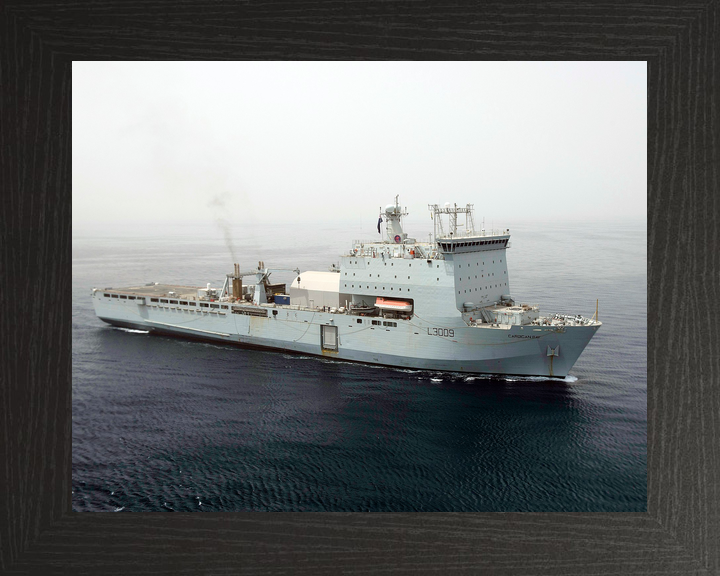 RFA Cardigan Bay L3009 Bay Class Ship High Starboard Bow View