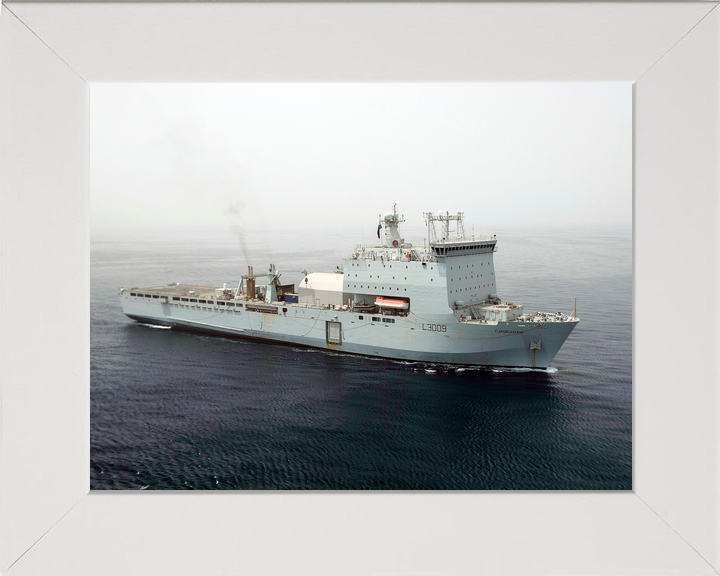 RFA Cardigan Bay L3009 Bay Class Ship High Starboard Bow View