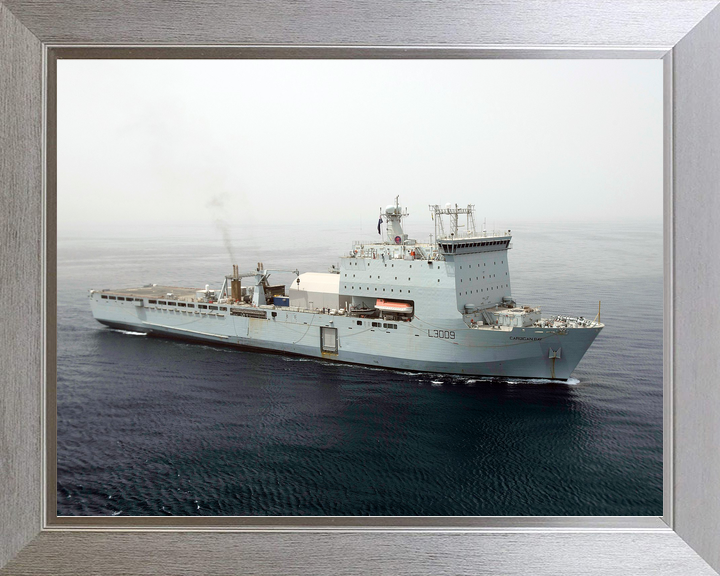 RFA Cardigan Bay L3009 Bay Class Ship High Starboard Bow View