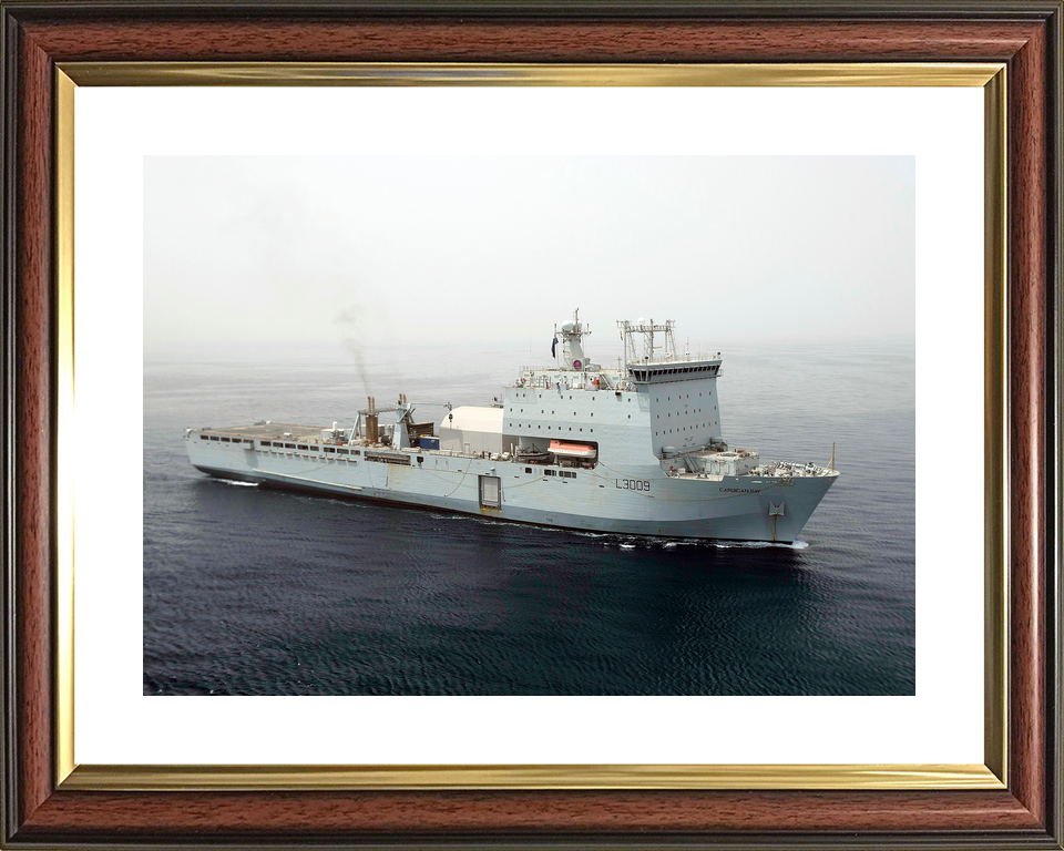 RFA Cardigan Bay L3009 Bay Class Ship High Starboard Bow View