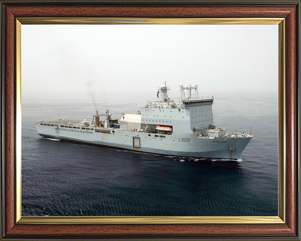 RFA Cardigan Bay L3009 Bay Class Ship High Starboard Bow View