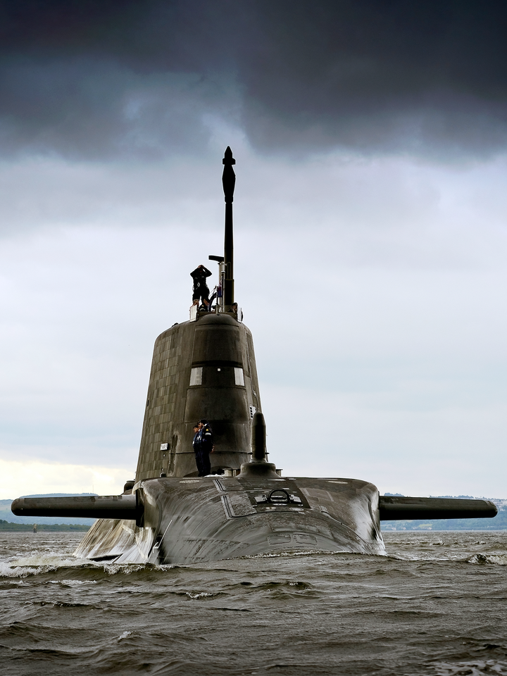 HMS Artful S121 Astute Class Submarine 2010 Starboard Bow