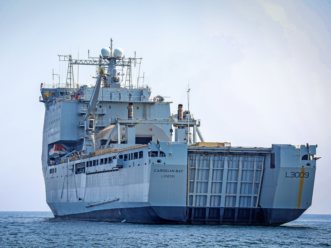 RFA Cardigan Bay L3009 Bay Class Ship February 2020 Underway