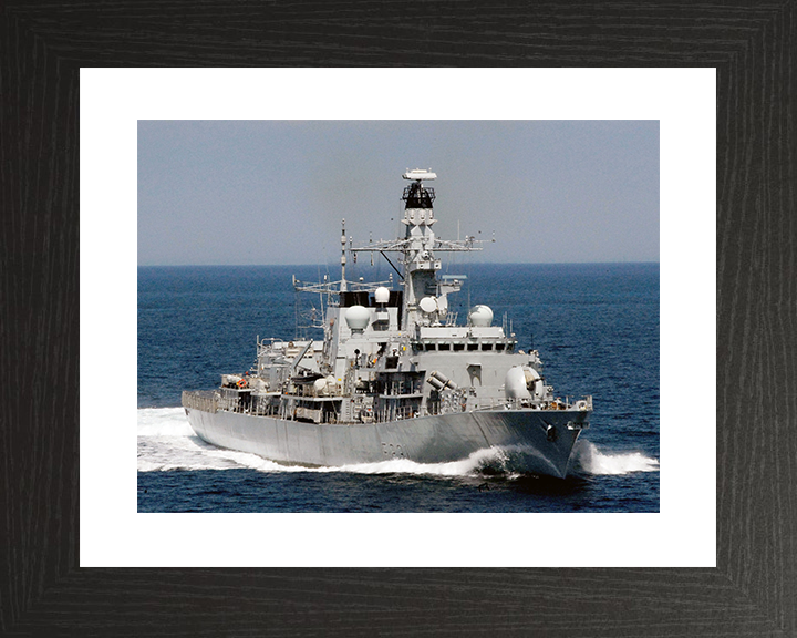 HMS Argyll (F231) Royal Navy Type 23 Frigate At Sea 2004 Photo Print Wall Art Decor Posters, Prints, & Visual Artwork Hampshire Prints 10 x 8 Black Frame Yes
