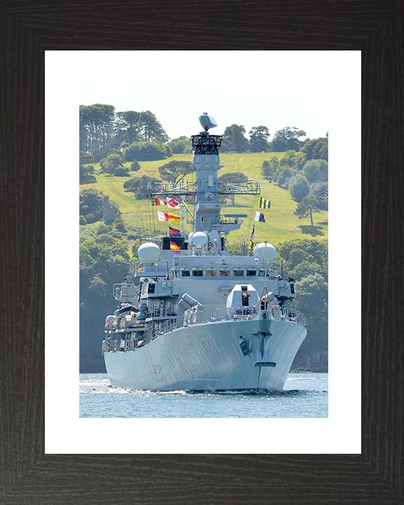 HMS Argyll (F231) Royal Navy Type 23 Frigate Plymouth Sound 2014 Photo Print Wall Art Decor Posters, Prints, & Visual Artwork Hampshire Prints 10 x 8 Black Frame Yes