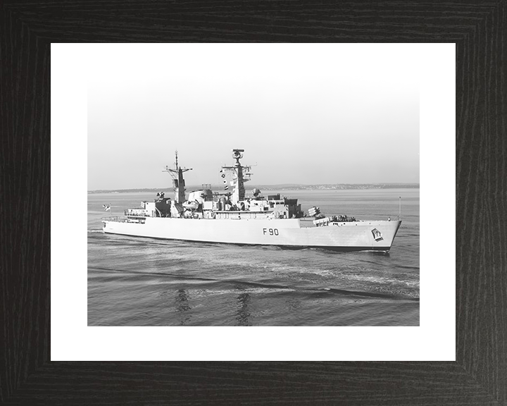HMS Brilliant (F90) Royal Navy Type 22 Frigate Entering Portsmouth Photo Print Wall Art Decor Posters, Prints, & Visual Artwork Hampshire Prints 10 x 8 Black Frame Yes