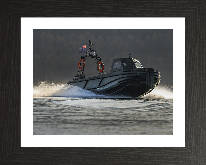 Royal Marines Combat Support Boat (CSB) Photo Print - 47 Commando Hampshire Prints 10 x 8 Black Frame Yes
