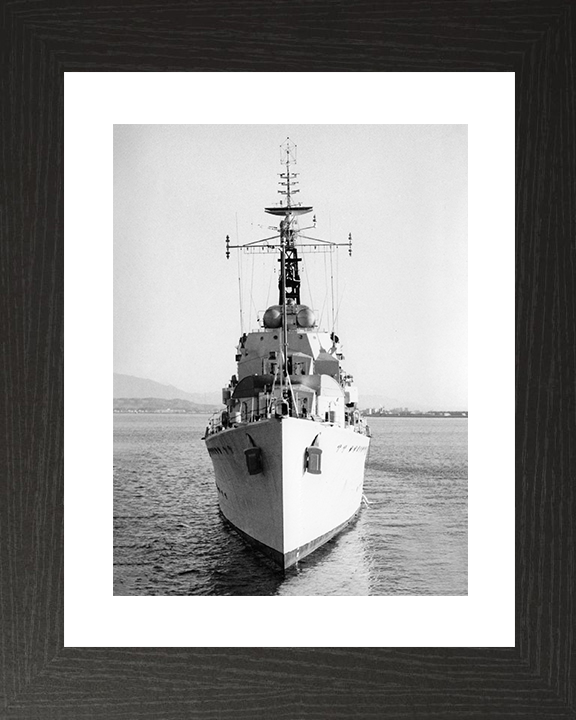 HMS Cavendish (D15) Royal Navy C Class Destroyer Bow View Photo Print Wall Art Decor Posters, Prints, & Visual Artwork Hampshire Prints 10 x 8 Black Frame Yes