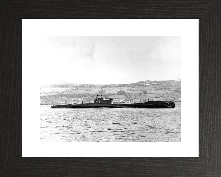 HMS Traveller N48 Royal Navy T Class submarine Photo Print or Framed Print - Hampshire Prints
