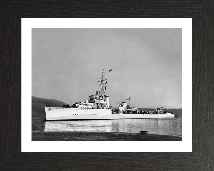 HMS Keppel D84 Royal Navy Thornycroft type flotilla leader Photo Print or Framed Print - Hampshire Prints