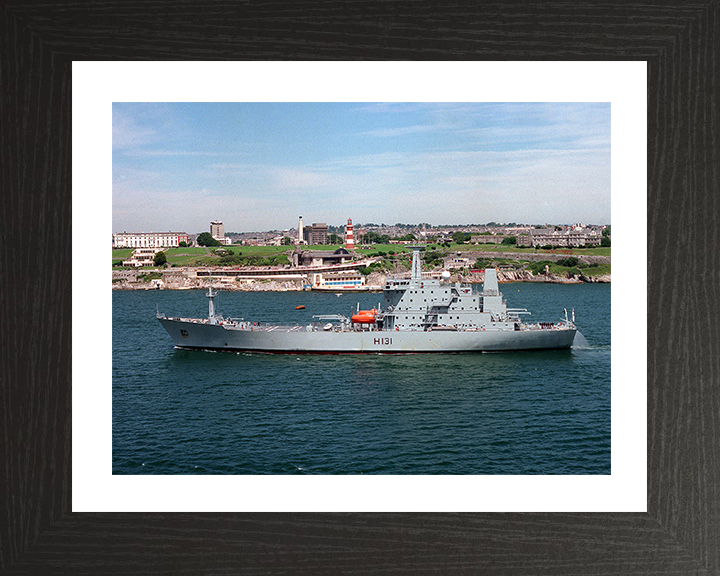 HMS Scott (H131) Photo Print - Off Plymouth - Royal Navy Ocean Survey Vessel