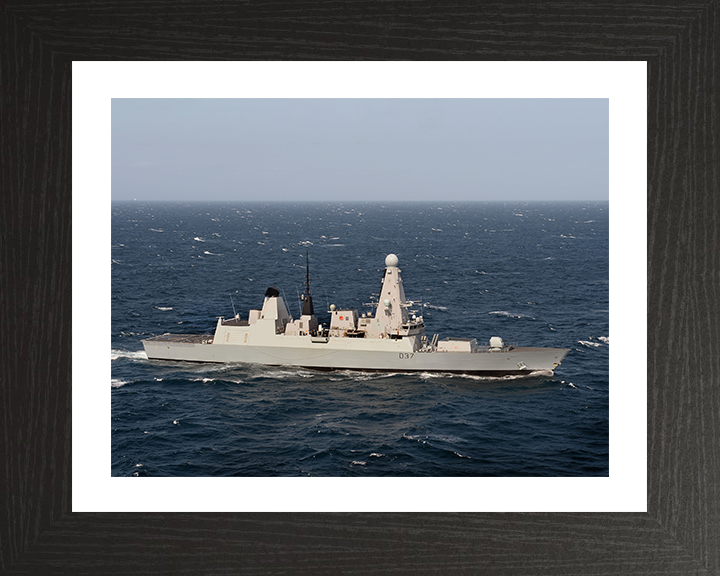 HMS Duncan (D37) Photo Print - At Sea 2015 - Royal Navy Type 45 Destroyer Posters, Prints, & Visual Artwork Hampshire Prints 10 x 8 Black Frame Yes